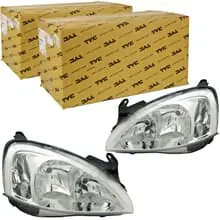 2xTYC H7/H7 SCHEINWERFER LINKS+RECHTS für OPEL CORSA C COMBO BIS 02.2005 MIT LWR Schneller Versand