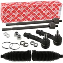2x FEBI SPURSTANGE AXIALGELENK SPURSTANGENKOPF MANSCHETTE VORNE für CITROEN C4 Must-Have