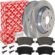 FEBI BREMSSCHEIBEN Ø302mm VOLL + BELÄGE HINTEN für VOLVO S60 S80 II V60 V70 III Sofort Bestellen