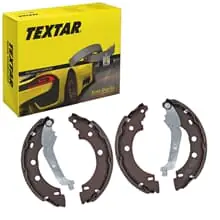 Highlight TEXTAR BREMSBACKEN MIT HANDBREMSHEBEL HINTERACHSE passend für DACIA LOGAN NISSAN