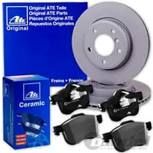 Neue Ware ATE BREMSSCHEIBEN 280mm + CERAMIC BELÄGE VORNE passend für RENAULT CLIO 5 V