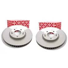 2X FEBI BREMSSCHEIBEN Ø300mm VORNE PASSEND FÜR HYUNDAI GRANDEUR I30 I40 IX35 Highlight