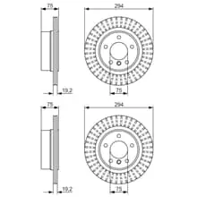 2X BOSCH BREMSSCHEIBEN Ø294mm HINTEN PASSEND FÜR BMW Z4 Saisonangebot