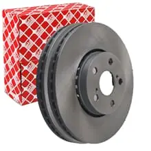 2X FEBI BREMSSCHEIBEN Ø276mm VORNE PASSEND FÜR TOYOTA AVENSIS Markenware