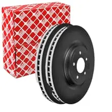2X FEBI BREMSSCHEIBEN Ø355mm VORNE PASSEND FÜR INFINITI FX G M Q60 QX70 NISSAN Echt
