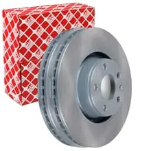 Neue Ware 2X FEBI BREMSSCHEIBEN Ø321mm VORNE PASSEND FÜR AUDI A6 A8