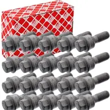Top-Angebot 20x FEBI RADSCHRAUBEN SATZ SILBER 60mm KUGELBUND A/G FÜR LEICHTMETALLFELGEN
