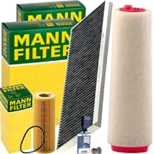 MANN FILTER INSPEKTIONSPAKET passend für 3.0d BMW X5 E53 211+218 PS Top-Seller