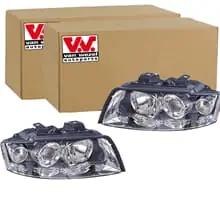Markenware 2x VAN WEZEL H7/H7 SCHEINWERFER SATZ passend für AUDI A4 LINKS+RECHTS