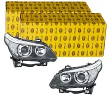 2x HELLA D2S/H7 PY21W SCHEINWERFER SATZ passend für BMW 5 LINKS+RECHTS Neu Im Sortiment