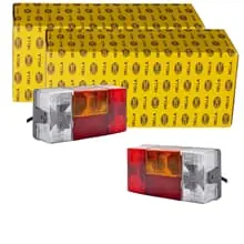 2x HELLA HALOGEN RÜCKLEUCHTEN SATZ passend für ANHÄNGER WOHNWAGEN TRAILER PKW Begrenztes Angebot