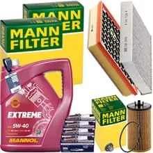 MANN INSPEKTIONSPAKET+5L MANNOL 5W-40 ÖL passend für OPEL INSIGNIA A 1.6 TURBO Wochenendangebot
