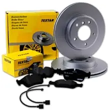 TEXTAR BREMSSCHEIBEN 345mm + BELÄGE VORNE passend für PORSCHE MACAN 95B Finale Aktion
