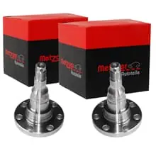 Expressversand 2X METZGER RADNABE HINTEN BEIDSEITIG PASSEND FÜR AUDI 50 80 90 COUPE SEAT AROSA