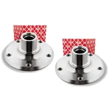 2X FEBI BILSTEIN RADNABE HINTEN BEIDSEITIG PASSEND FÜR BMW 3 Echt