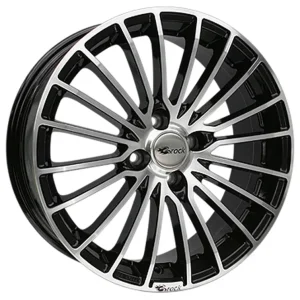 Garantierte Lieferung Brock B24 Schwarz Glanz Voll-Poliert Alufelge 7x17 ET25 4x108/65.1