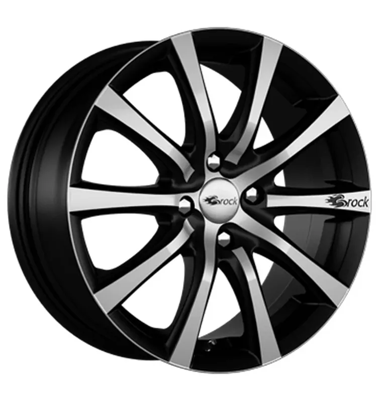 Brock B21 Schwarz Matt Voll-Poliert Alufelge 8x18 ET35 4x108/63.4 Sonderangebot