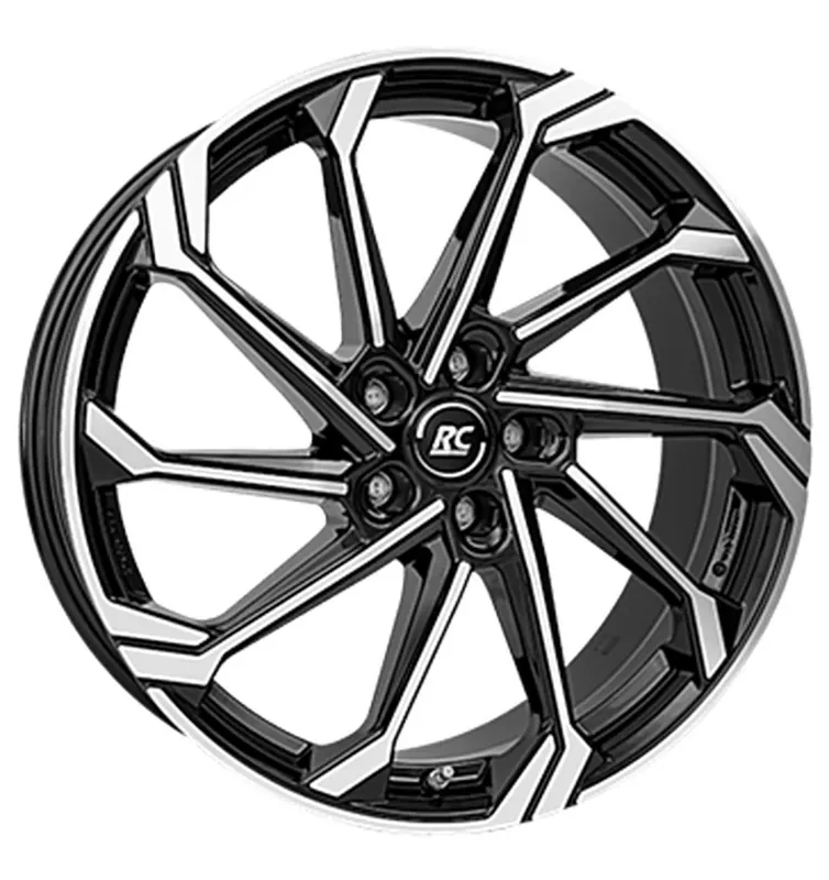 RC-Design RC36 Schwarz Glanz Voll-Poliert Alufelge 8.5x19 ET38 5x114.3/64.2 Geprüft