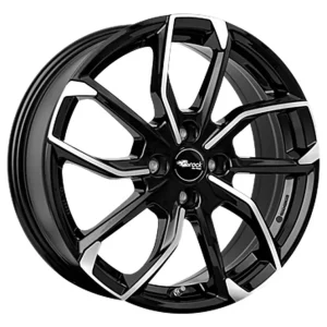 RC-Design RC34 Schwarz Glanz Voll-Poliert Alufelge 6x16 ET50 4x100/56.1 Super-Preis