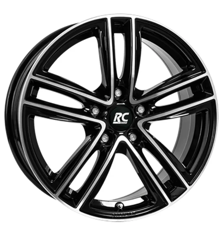 RC-Design RC27 Schwarz Glanz Voll-Poliert Alufelge 7x19 ET41 5x108/65.1 Nur Für Kurze Zeit